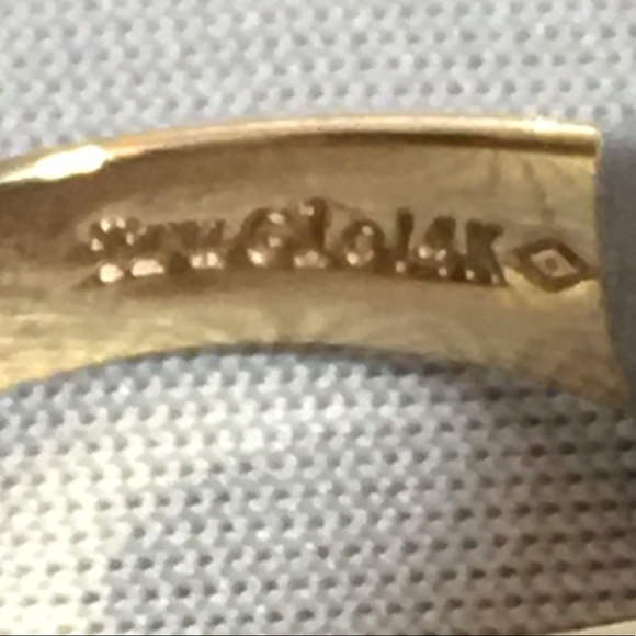 1 CARAT Total Weight 9 Diamond 14k Gold Ring - Picture 4 of 7